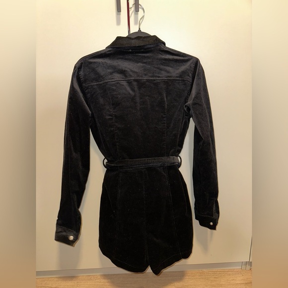 Superdown charlotte cord romper Black Zip-Up Romper with Belt Size Small - Picture 8 of 8